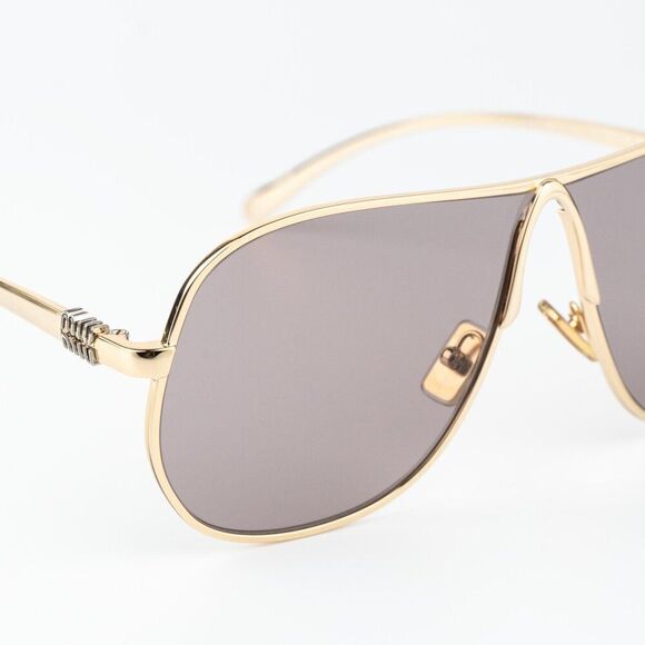 Miu Miu Women Sunglasses Gold Purple Brown Pilot MUA56S 5AK20I NEW AUTHENTIC main image 7